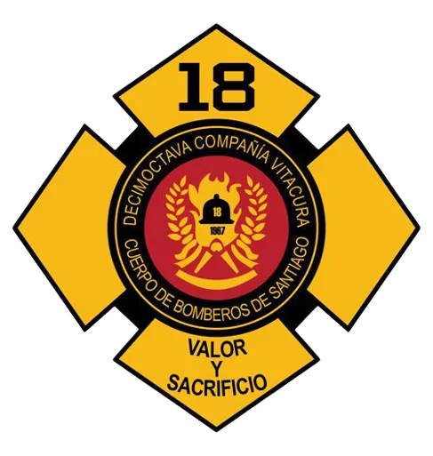 Logo 18ª Compañía del Cuerpo de Bomberos de Santiago